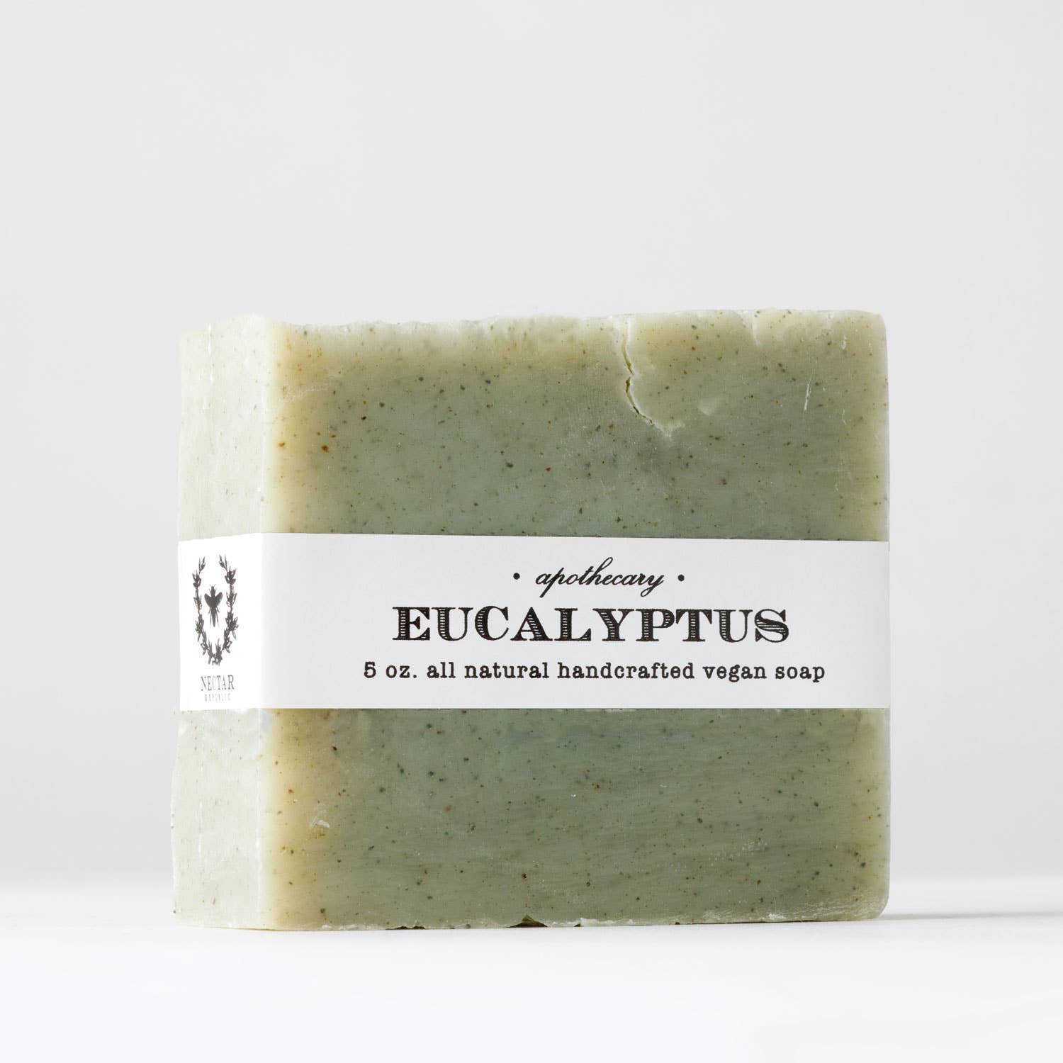 The eucalyptus bath soap from Nectar Republic, featuring a 5 oz. all-natural handcrafted vegan formula, provides gentle detoxification, making it a pure and refreshing choice for your daily cleansing routine.