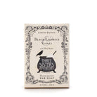 Soap Cauldron's handcrafted "Bar Soap Black Licorice & Vanilla" (4.75 oz.) includes Shea Butter, decorative floral accents, and a hint of star anise.