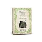 Soap Cauldron's Bar Soap in "Mexican Lime & Cilantro" is a 4.75oz bar enriched with shea butter, featuring decorative cauldron and botanical elements, offering a clarifying complex to refresh and revitalize the senses.